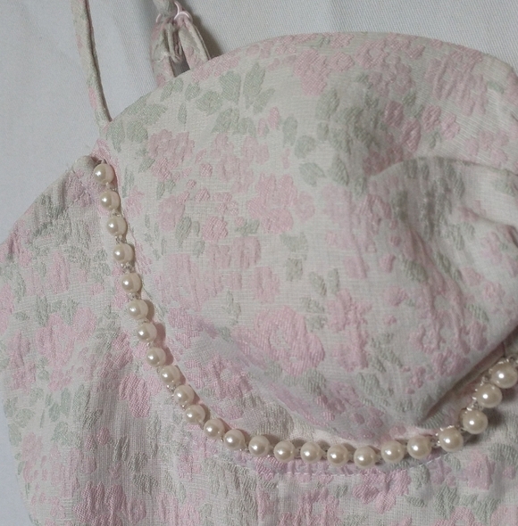 Mod Retro Shein Charming Pink Fairycore Cottagecore Dress XS - Picture 3 of 6